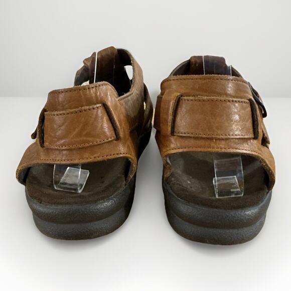 Mephisto Men's US 11 UK 45 Fisherman Sandals Leather Brown - Picture 6 of 8